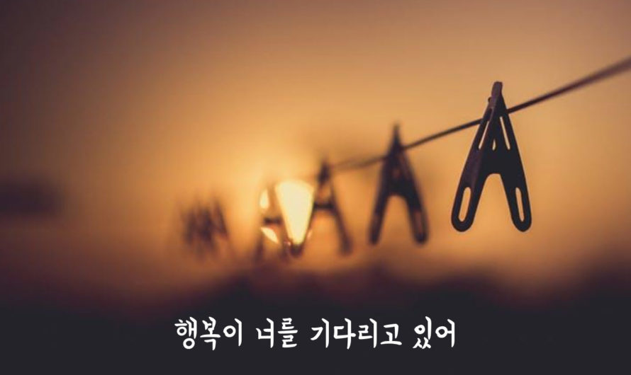 행복이 너를 기다리고 있어