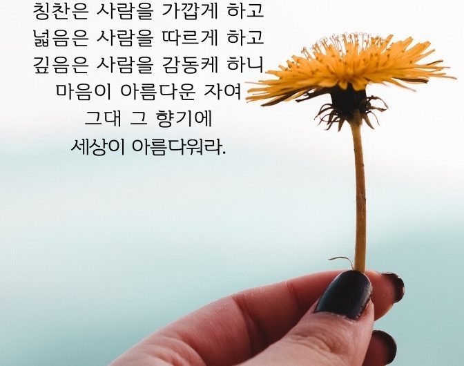 마음이 아름다운 사람