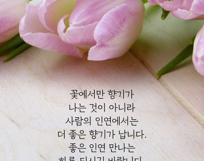 좋은 인연 만나는 하루